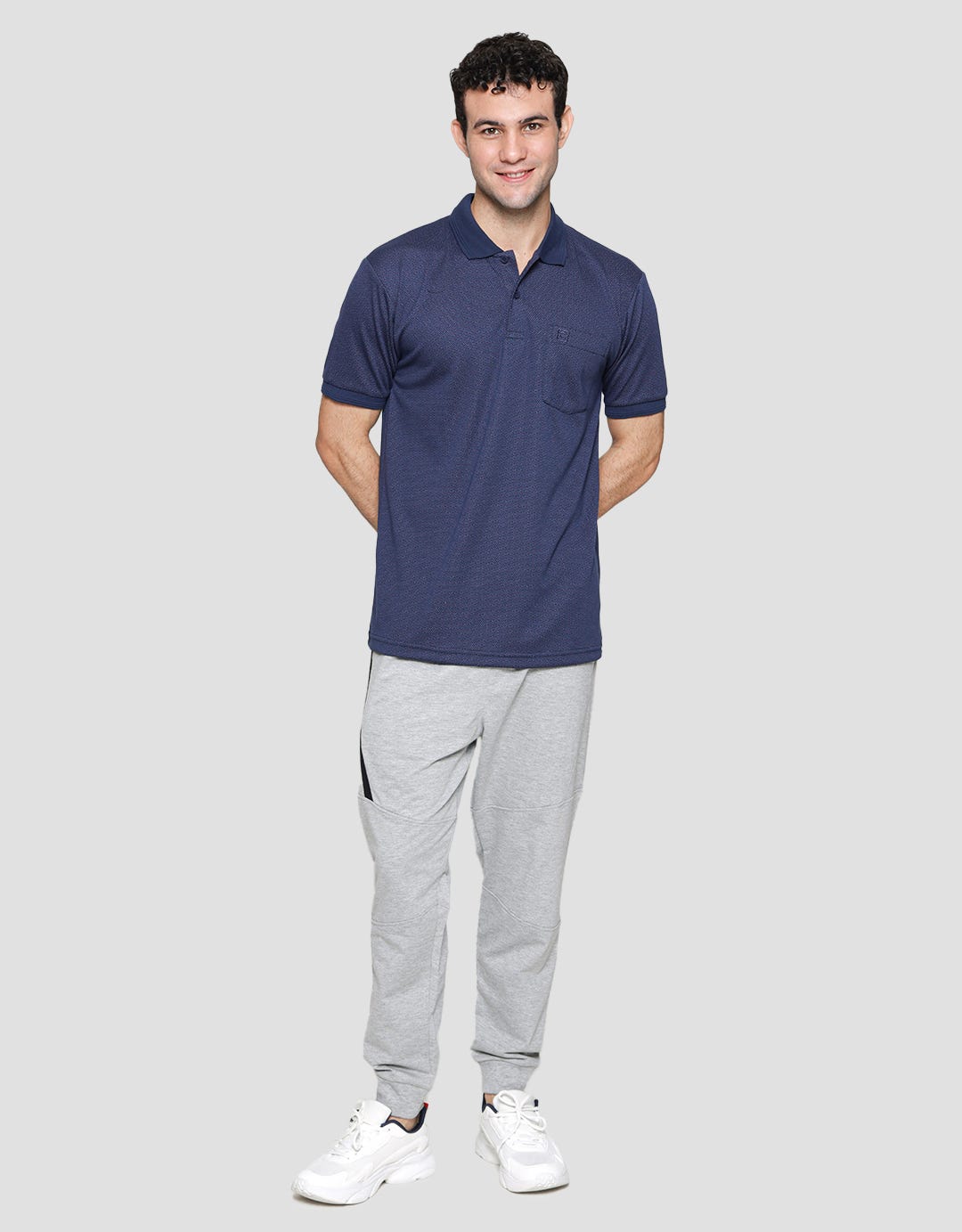 Cole Short Sleeve Polo Shirt Aop Jacquard Xmas