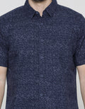 Cole Short Sleeve Shirt Aop Line Dots