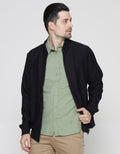 Cole Jacket Zip Basic Texture Brick