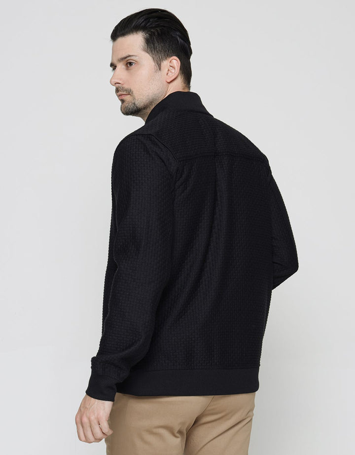 Cole Jacket Zip Basic Texture Brick