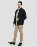 Cole Jacket Zip Basic Texture Brick