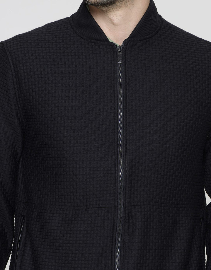 Cole Jacket Zip Basic Texture Brick