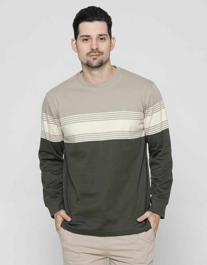 Cole Stripes Interlock Sweater for Men