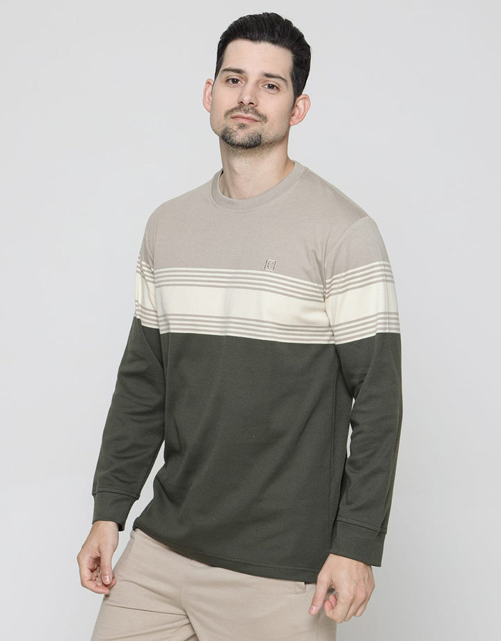 Cole Stripes Interlock Sweater for Men