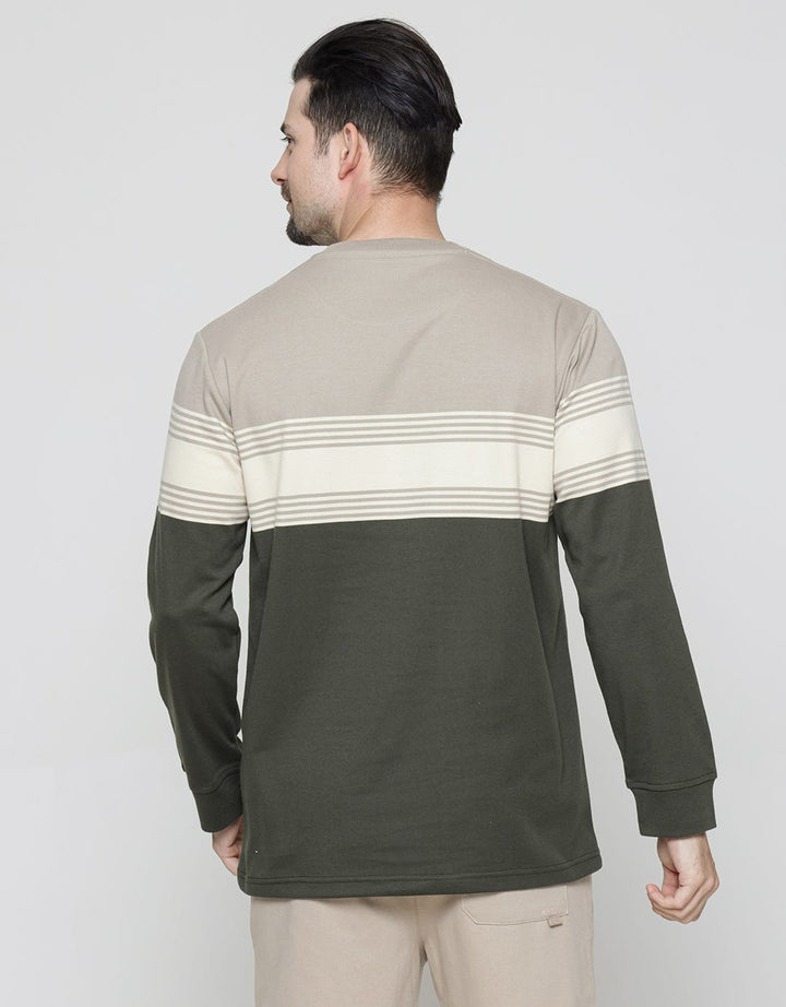 Cole Stripes Interlock Sweater for Men