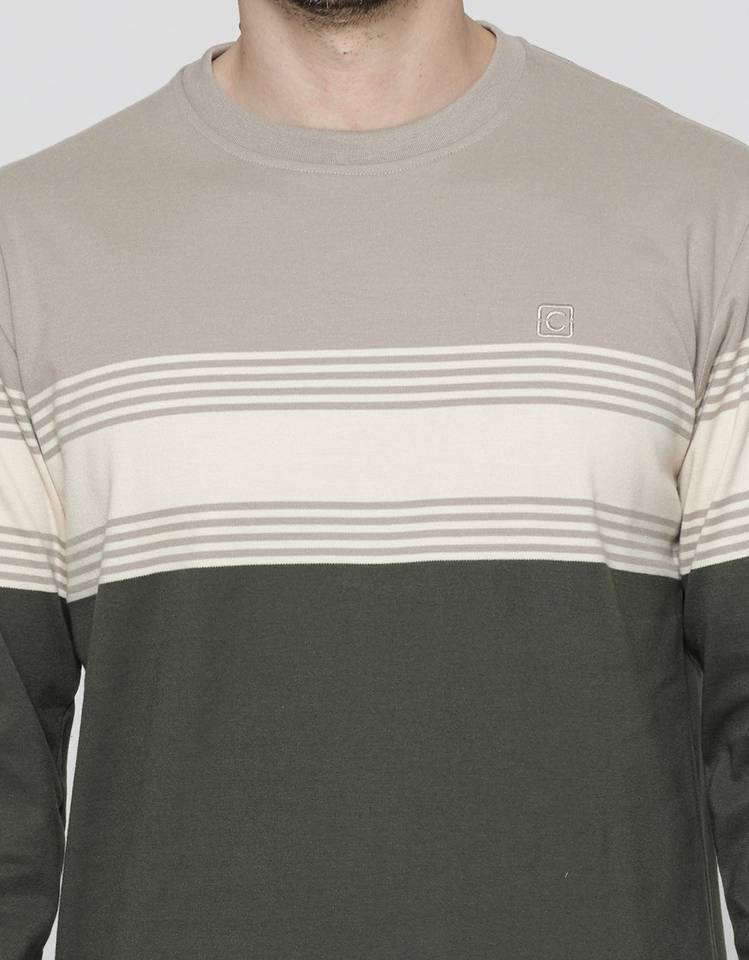 Cole Stripes Interlock Sweater for Men