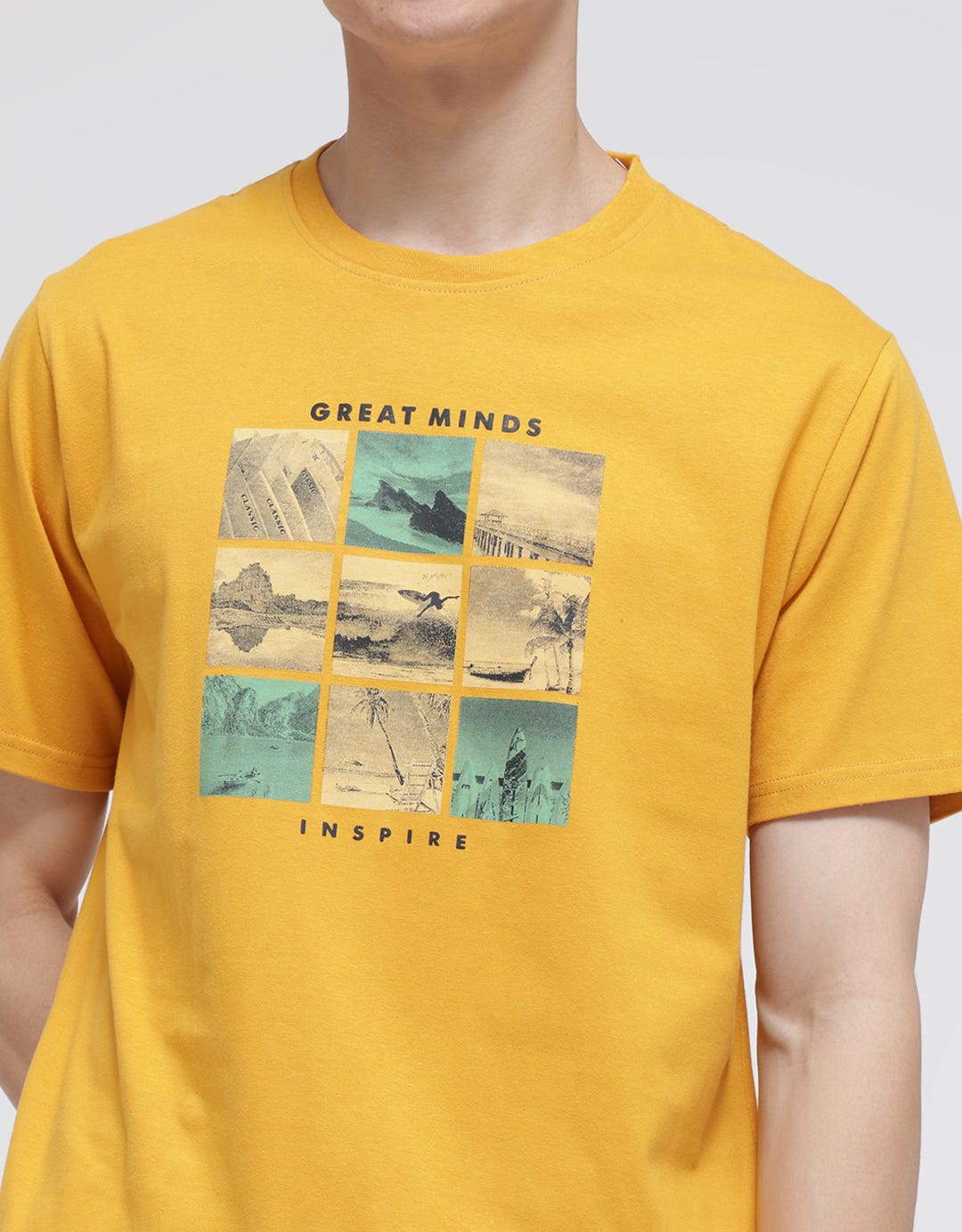 T Zone Short Sleeve T-Shirt Great Mind