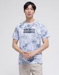 T Zone Short Sleeve T-Shirt Print Fullprint Brush Pattern Focus On