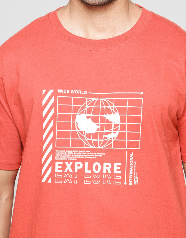 T Zone Big Size Short Sleeve T-Shirt Explore