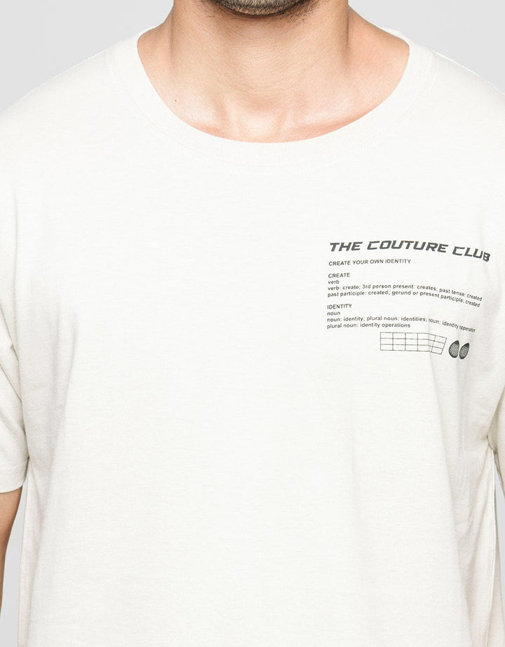 T Zone Big Size Short Sleeve T-Shirt Couture Print
