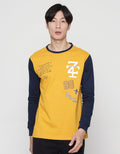 T Zone Long Sleeve T-Shirt Print Theme Varsity Icon - Contrast Sleeve