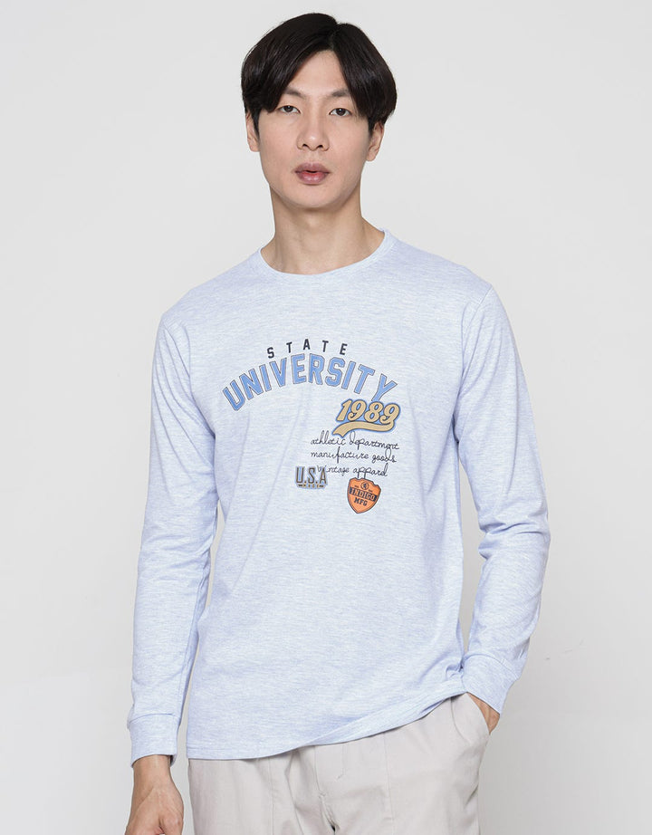 T Zone Long Sleeve T-Shirt Print Theme Varsity Icon - State University