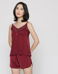 St. Yves Top Boxer Lace Set Lingerie Wanita