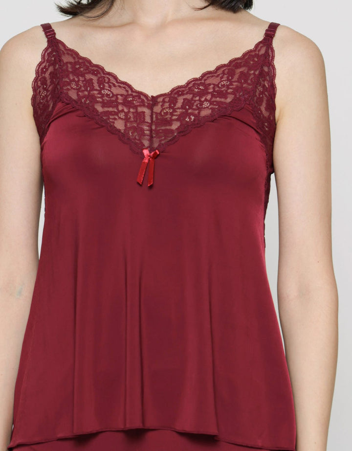 St. Yves Top Boxer Lace Set Lingerie Wanita