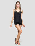 St. Yves Top Boxer Lace Set Lingerie Wanita