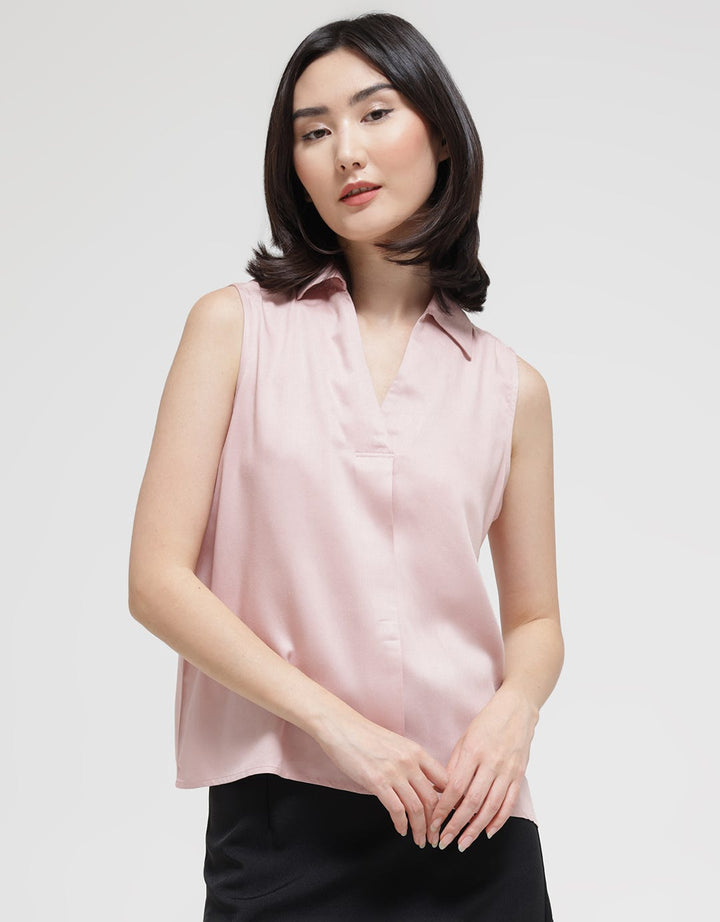 Connexion Sleeveless Rayon Kemeja Wanita