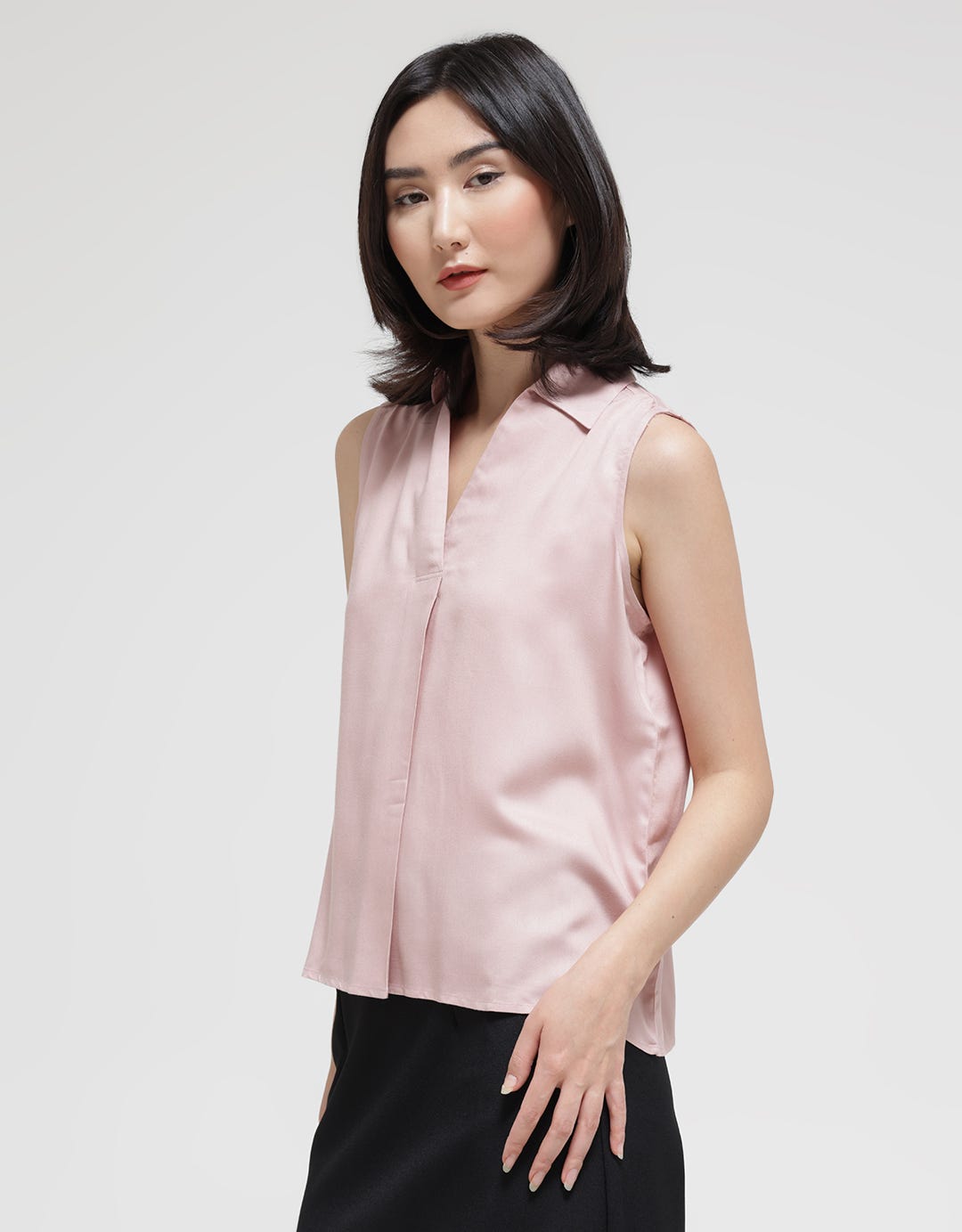 Connexion Sleeveless Rayon Kemeja Wanita