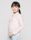 Nevada Long Sleeve Shirt Buttoned Down Stripes With Two Front Pockets