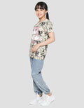 Nevada Denim Long Pants Jogger Destroy With Print Wording