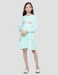 Nevada Midi Dress Knit Susun Anak Perempuan With Embro Amour Tassel