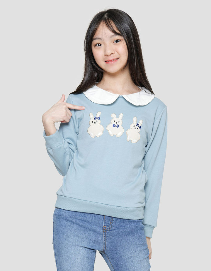 Nevada Sweater Collar Embro 3 Rabbit Anak Perempuan