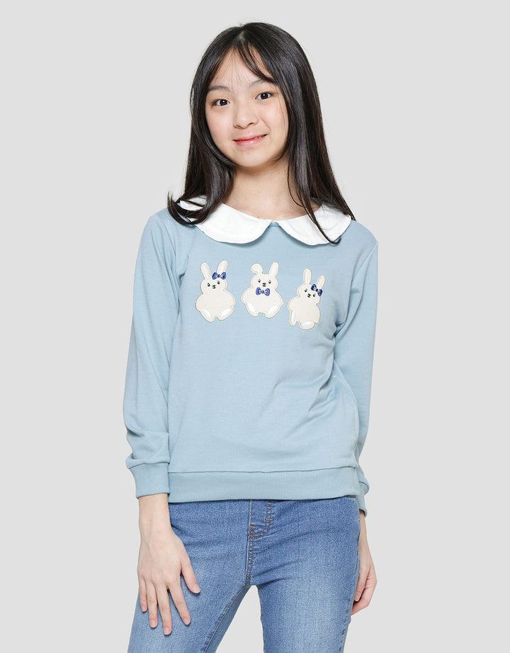 Nevada Sweater Collar Embro 3 Rabbit Anak Perempuan