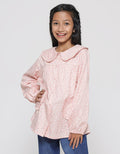 Nevada Flower Print With Collar Ruffle Blouse Anak Perempuan