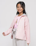 Nevada Twill Button Down With  Hoodie Jaket Anak Perempuan