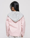 Nevada Twill Button Down With  Hoodie Jaket Anak Perempuan