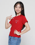 Nevada Short Sleeve T-Shirt Rib Knit With Embro Cat