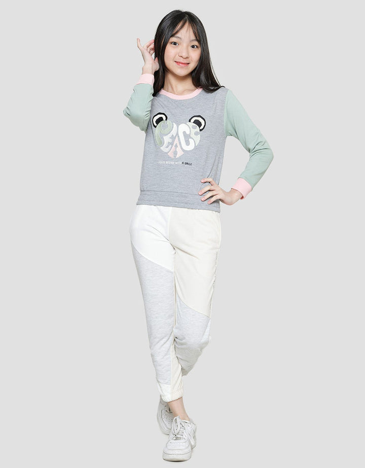 Nevada Cut N Sewn With Embro Bear Girls Knit Sweater