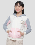 Nevada Knit Cut N Sewn With Hoodie And Embro Bear Jaket Anak Perempuan