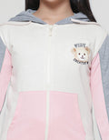 Nevada Knit Cut N Sewn With Hoodie And Embro Bear Jaket Anak Perempuan