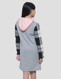 Nevada Bear Hoodie Midi Dress Anak Perempuan