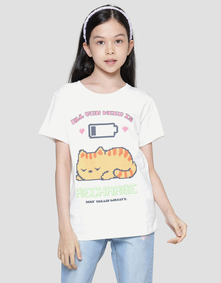 Nevada Cat You Need Kaos Anak Perempuan