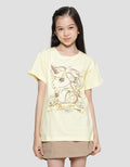 Nevada Print Unicorn Kaos Lengan Pendek Anak Perempuan
