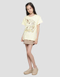 Nevada Print Unicorn Kaos Lengan Pendek Anak Perempuan