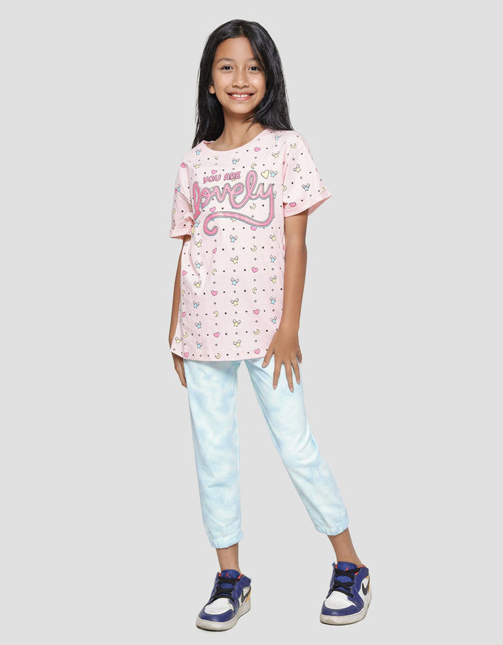 Nevada Lovely Wording Kaos Anak Perempuan