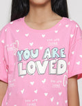 Nevada You Are Loved Kaos Anak Perempuan