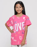 Nevada Love Wording Kaos Anak Perempuan
