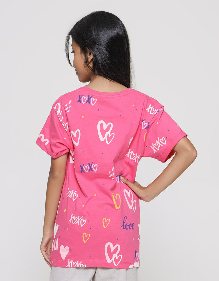 Nevada Love Wording Kaos Anak Perempuan
