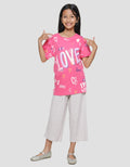 Nevada Love Wording Kaos Anak Perempuan
