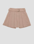 Little M Mini Skirt Skort Lipit Belt Anak Perempuan