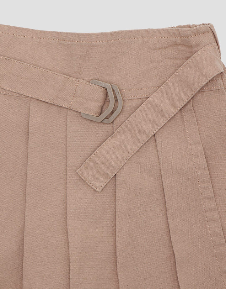 Little M Mini Skirt Skort Lipit Belt Anak Perempuan
