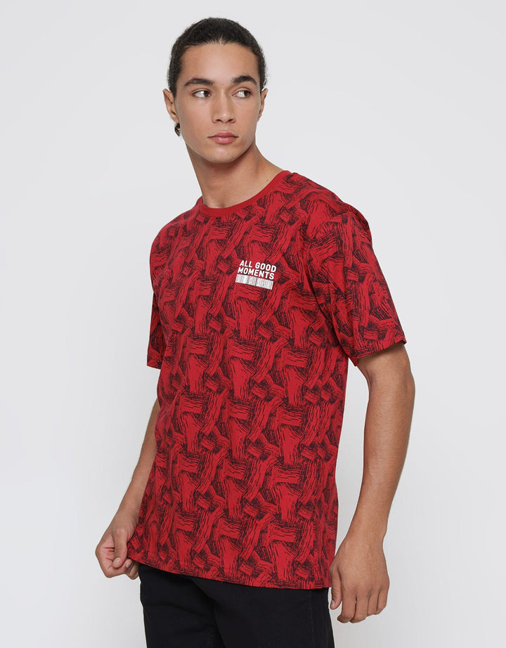 Nevada Tssf Print Kaos Casual Pria