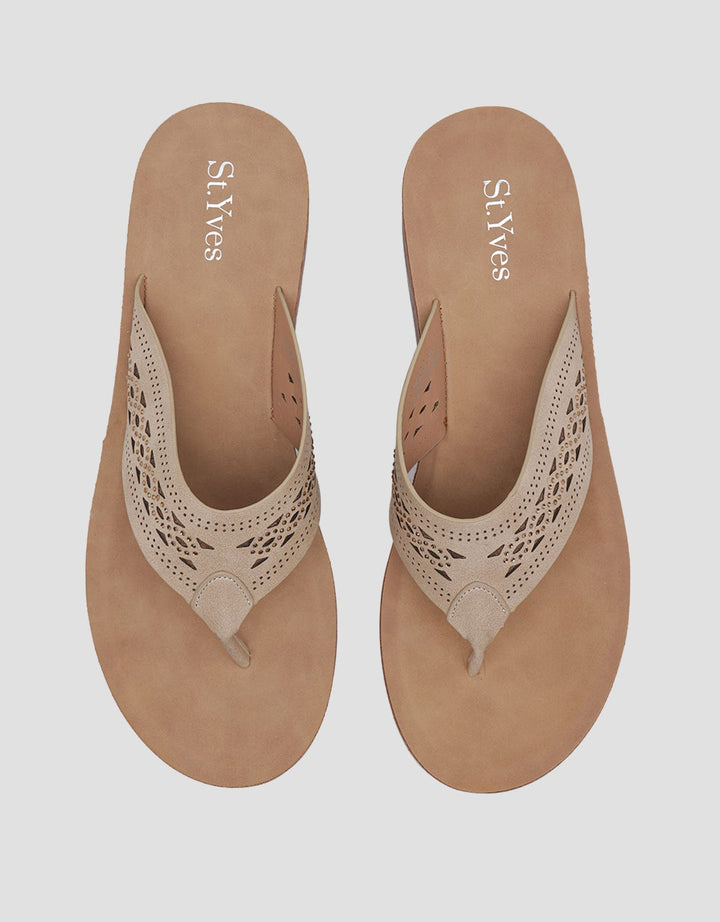 St. Yves Dotted Strap Wedge Sandals for Women