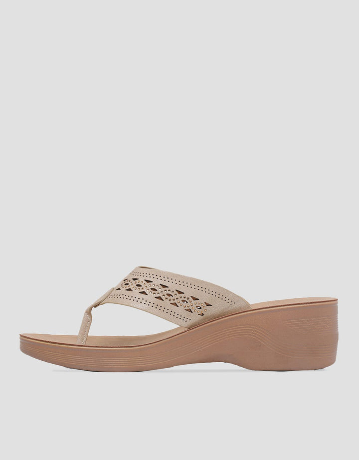 St. Yves Dotted Strap Wedge Sandals for Women