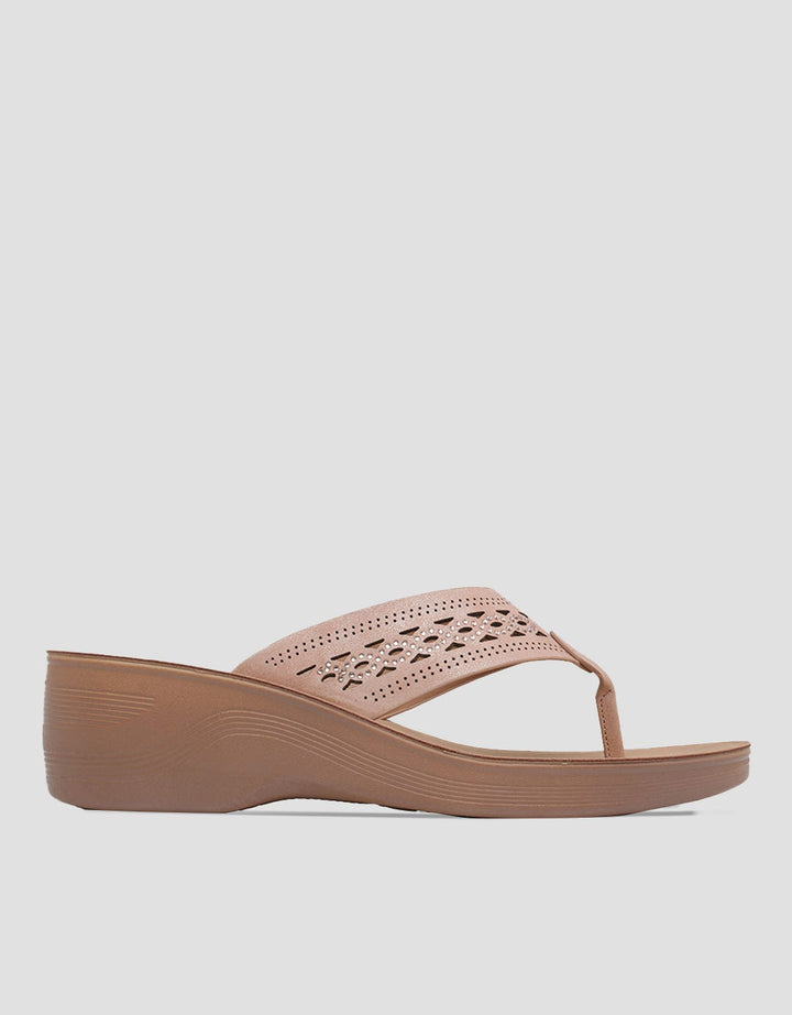 St. Yves Dotted Strap Wedge Sandals for Women