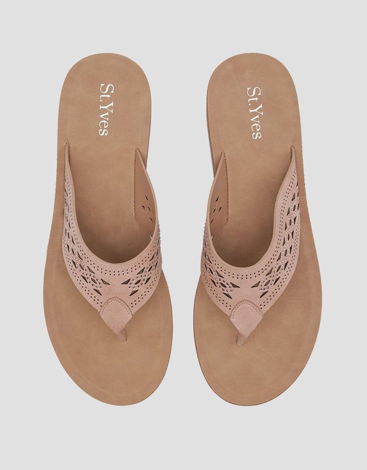 St. Yves Dotted Strap Wedge Sandals for Women