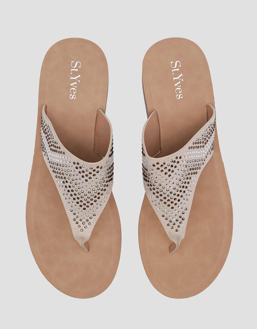 St. Yves Pearl Flip Flop Sandal Wedges Wanita